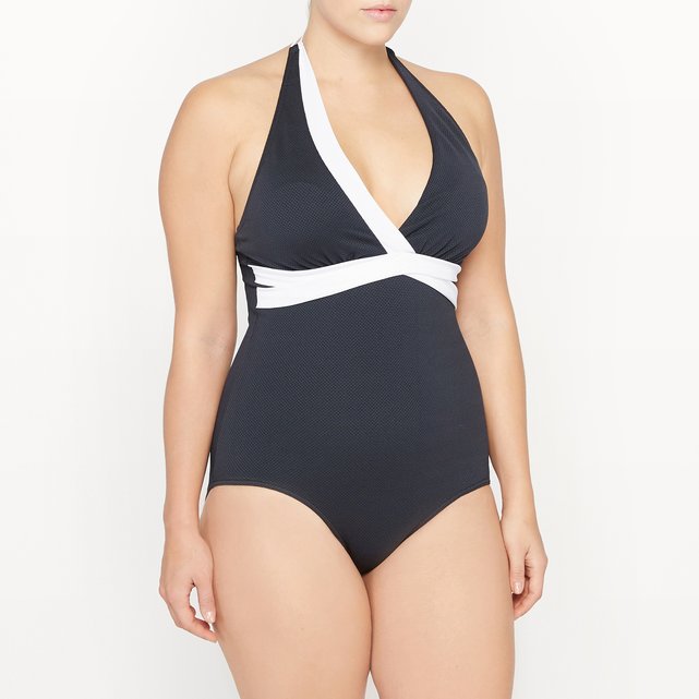 Costume intero contenitivo nero/bianco Castaluna | La Redoute Costume intero contenitivo nero/bianco Castaluna | La Redoute