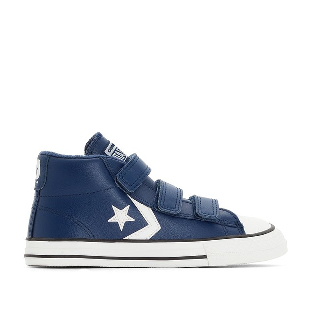 Star player 3v mid leather mid top trainers , navy blue, Converse | La  Redoute