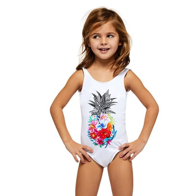 Maillot De Bain Enfant Pi Ce Pinacola Baloo Blanc Banana Moon La