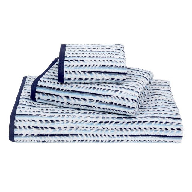 Serviette de bain canaletto bleu Olivier Desforges | La Redoute Serviette de bain canaletto bleu Olivier Desforges | La Redoute