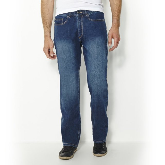 mens full elastic waist jeans