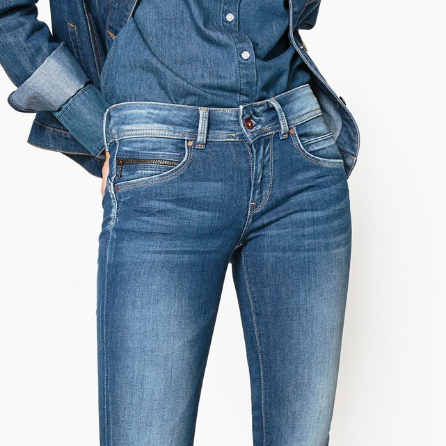 pepe jeans new brooke slim fit regular waist slim leg