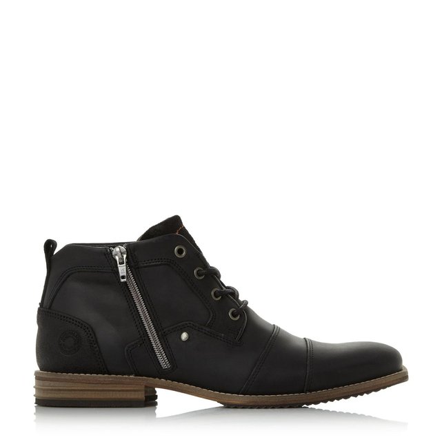 Bottines En Cuir Double Bout Rapport Captains Dune London La Redoute