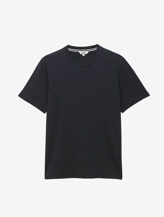 T-shirt à manches courtes col rond imprimé aigle pour hommes