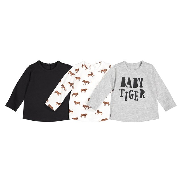 3er-Pack Langarmshirts 1 Monat - 4 Jahre  LA REDOUTE COLLECTIONS image 0