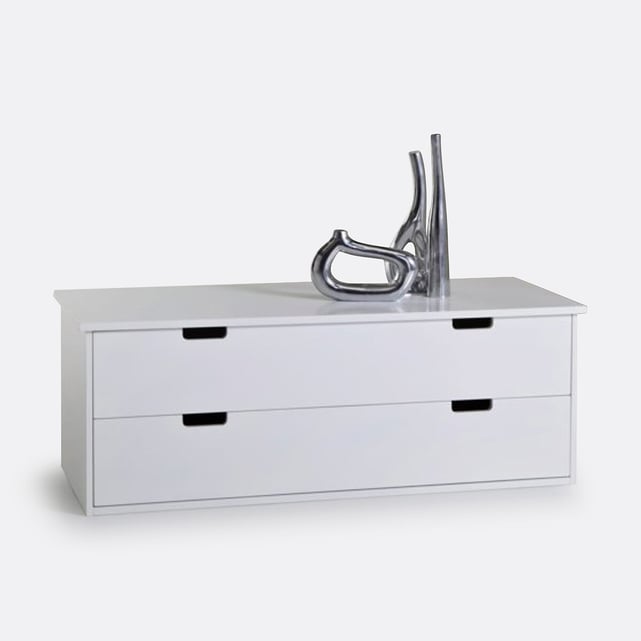 Crawley chest of 2 drawers, white, La Redoute Interieurs | La Redoute