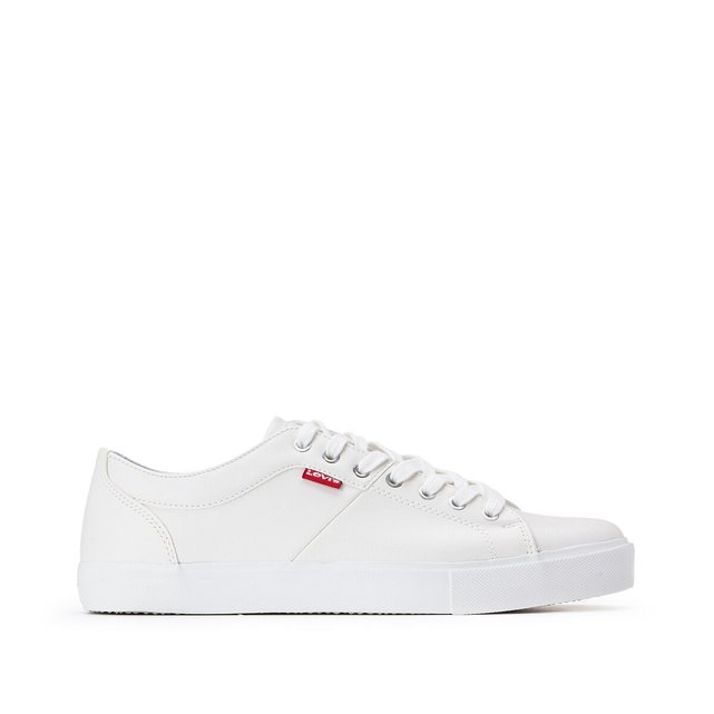white levis trainers