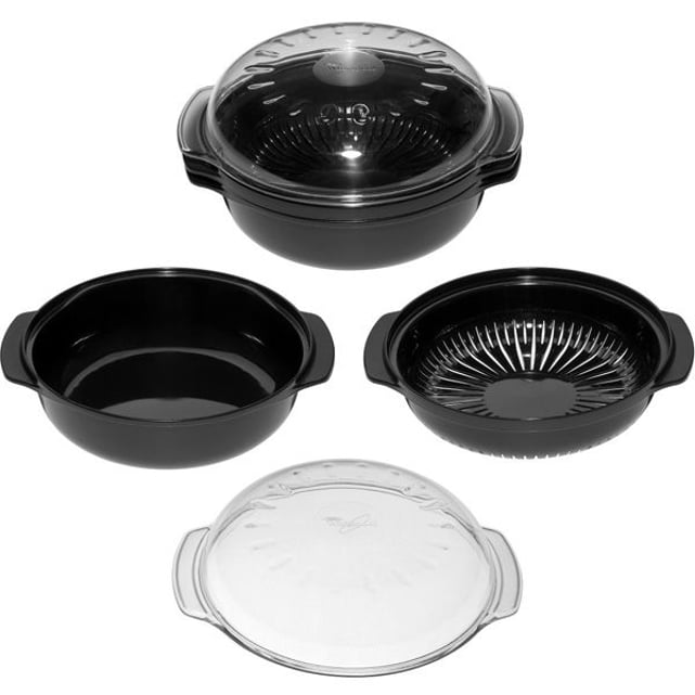 Couvre-Plat Micro-ondes WPRO Ø26.5cm - Anti-Projections, Conservation Chaleur - Sans BPA
