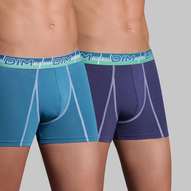 Pack of 2 3D Flex Dynamique Hipsters in Stretch Cotton Pack of 2 3D Flex Dynamique Hipsters in Stretch Cotton