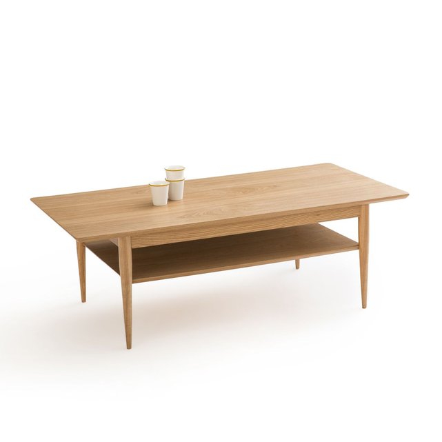 Table Basse Double Plateau Frene Lussan Naturel La Redoute