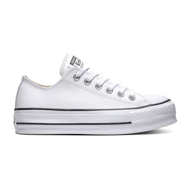 converse compensee blanche femme
