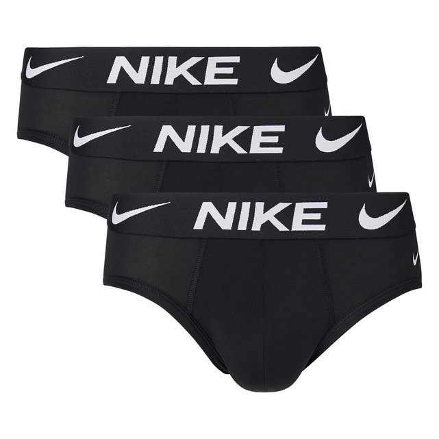 3er-pack unifarbene slips schwarz Nike 