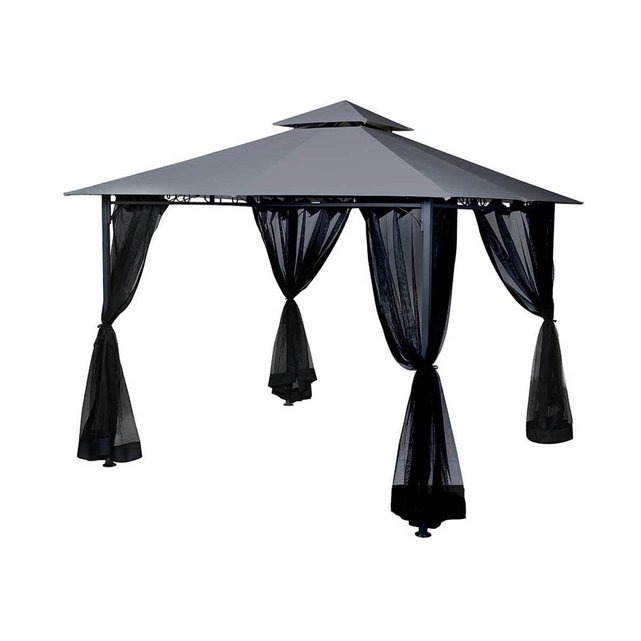 toile de toit pour la tonnelle fogo 3 x 3 m ardoise hesperide | la