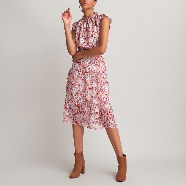 Vestido de cavas com estampado floral  LA REDOUTE COLLECTIONS image 0