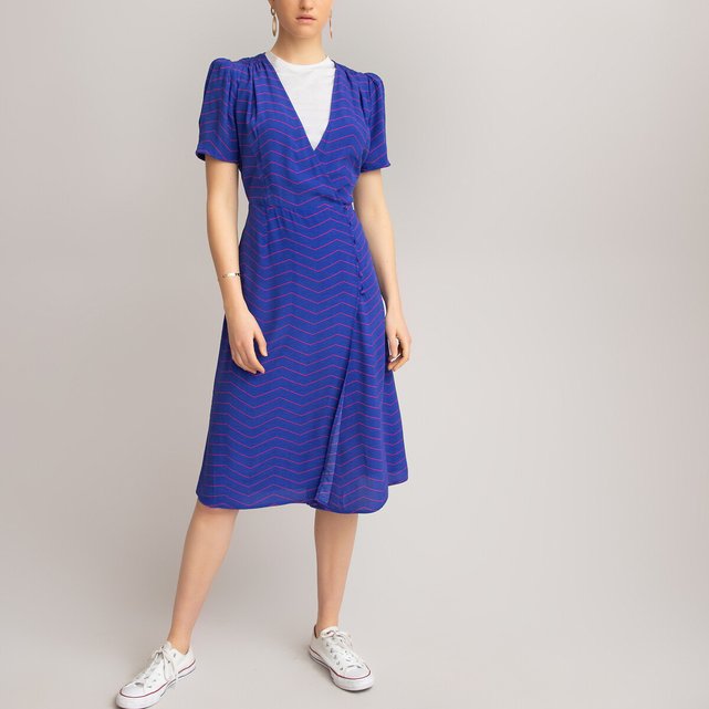 Bedrucktes Wickelkleid, kurze Ärmel  LA REDOUTE COLLECTIONS image 0