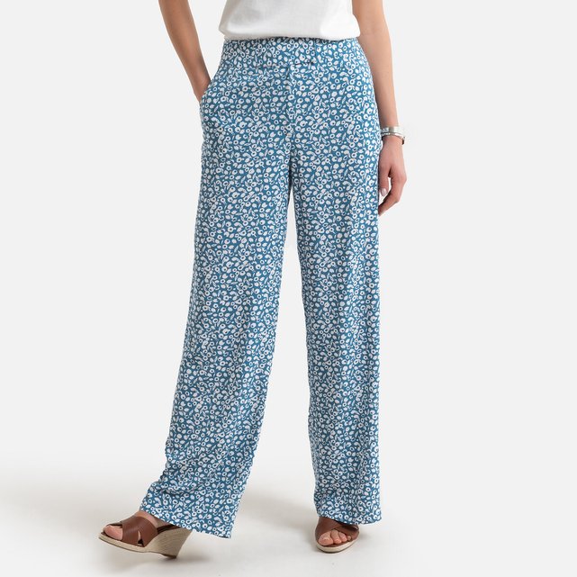 Weich fliessende Hose, weiter Schnitt, Blumenmuster  ANNE WEYBURN image 0