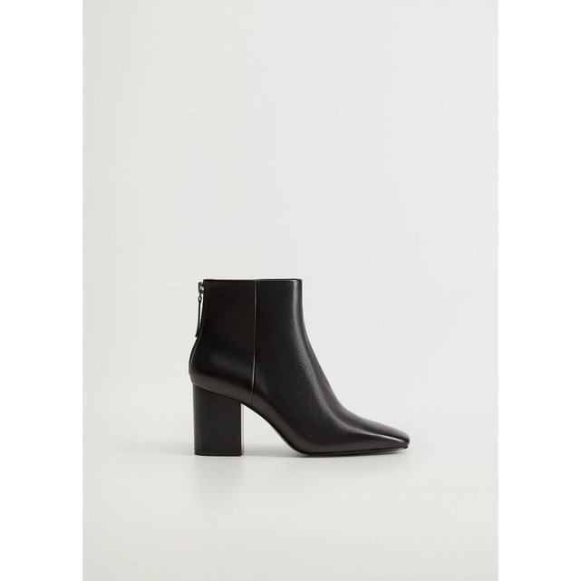 bottines rouge mango