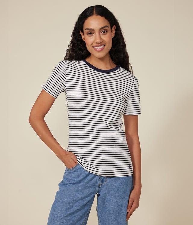 Marinière Petit Bateau Neuve Taille 34/36 - Coton épais, Manches Longues, Style Marin