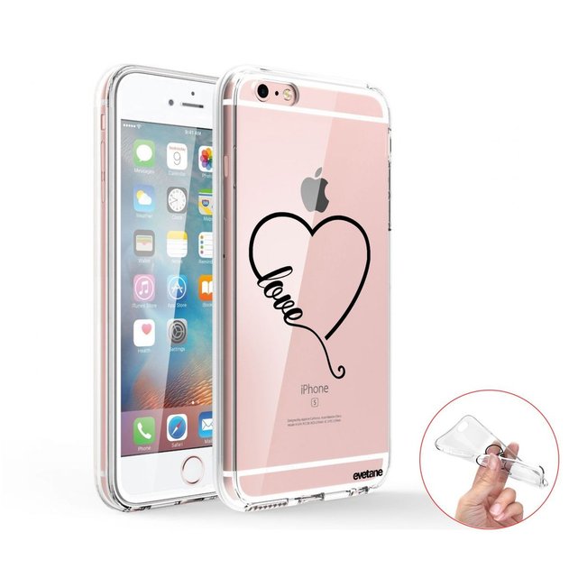 coque iphone 6 transparente coeur