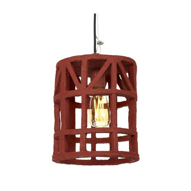 Lampe Papier 23 Diam Small Earth Suspension Serax Rouge Cm Mâché 4L3Aj5R
