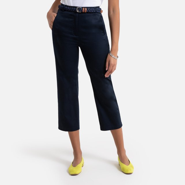 cotton cropped trousers