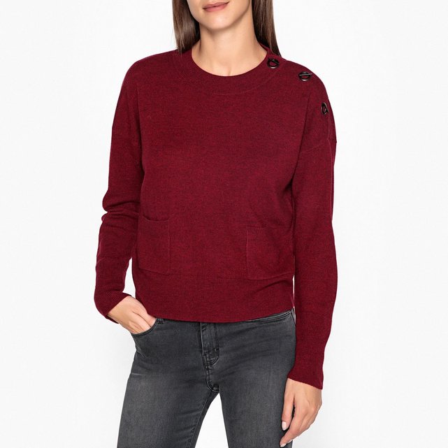 Pull col rond, fine maille laine et cachemire AXEL Pull col rond, fine maille laine et cachemire AXEL