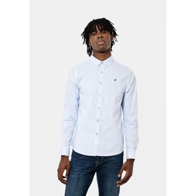 Hollister - Chemise Oxford stretch coupe slim boutonnée avec logo