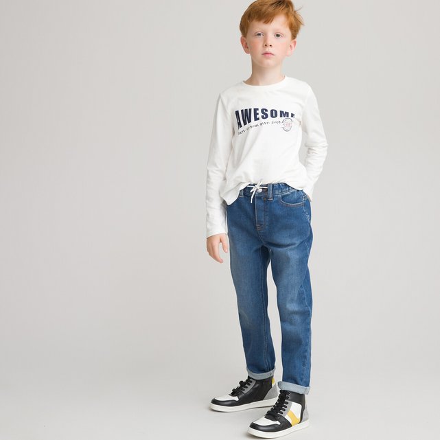 Jean slim indestructible "waterless" La Redoute Garçon Vêtements Pantalons & Jeans Jeans Slim 