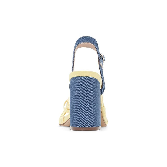 talon jaune et Sandales Collections flare La denim Redoute BqSwvSYX