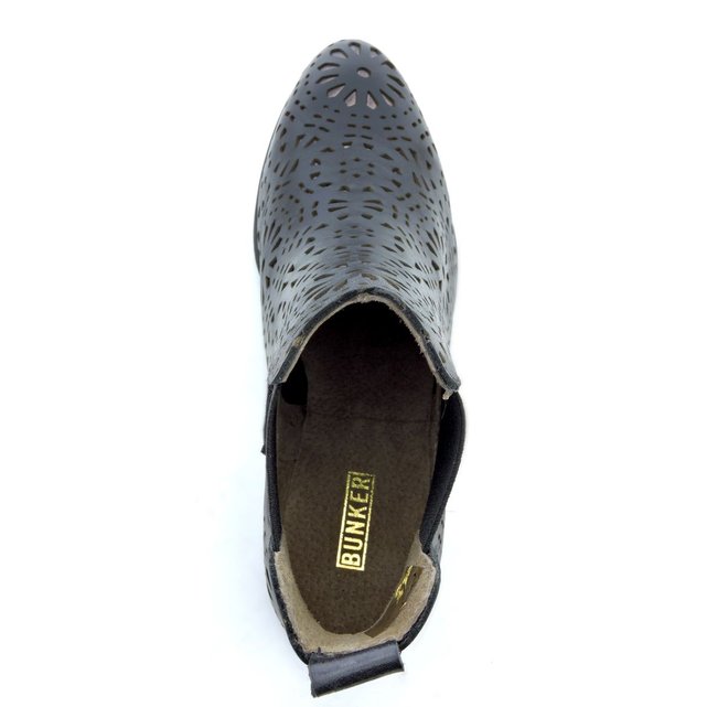 Zola cuir Boots effet ajouré BUNKER wO4x6Pq8U