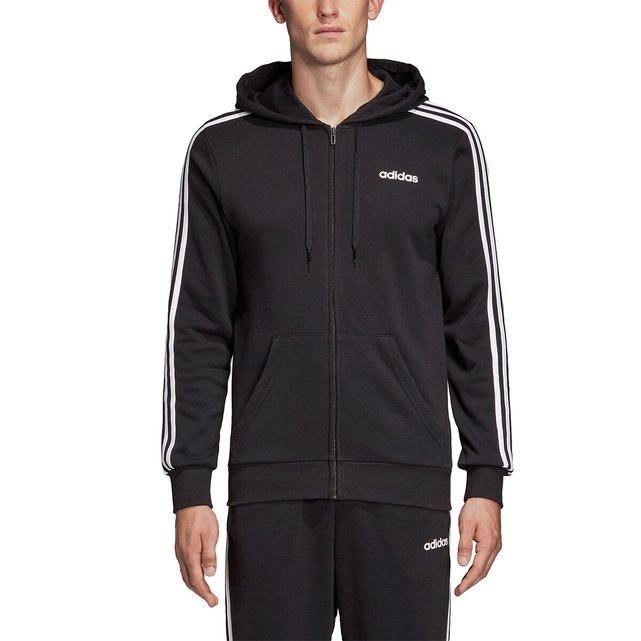 black adidas zip up hoodie