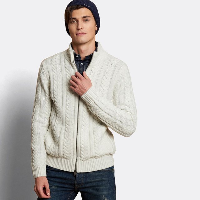  Cardigan  torsad  s blanc neige Devred  La Redoute