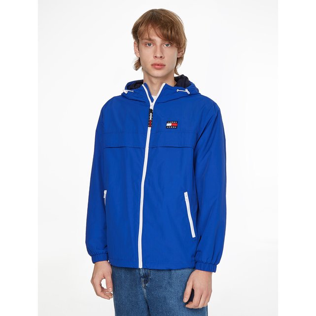 Hooded on sale panelled windbreaker