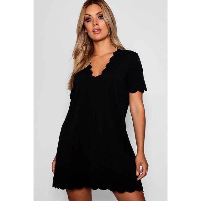 Courte Courtes Robe Droite VManches Col LjqVMGSzUp