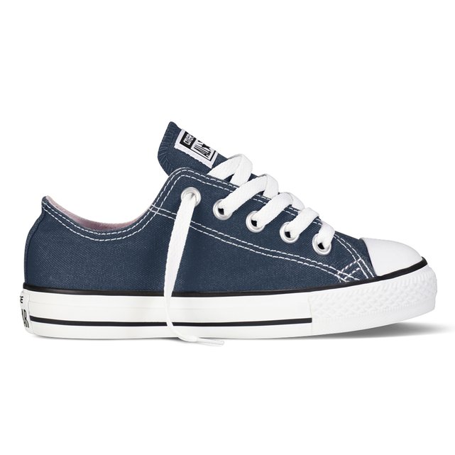 Kids chuck taylor all star core canvas ox trainers , navy blue, Converse |  La Redoute