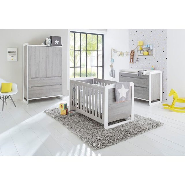 Chambre Bebe Curve Lit Commode Armoire Pinolino La Redoute