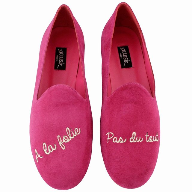 Mocassins folie rose Exclusif Paris La Redoute Mocassins folie rose Exclusif Paris La Redoute
