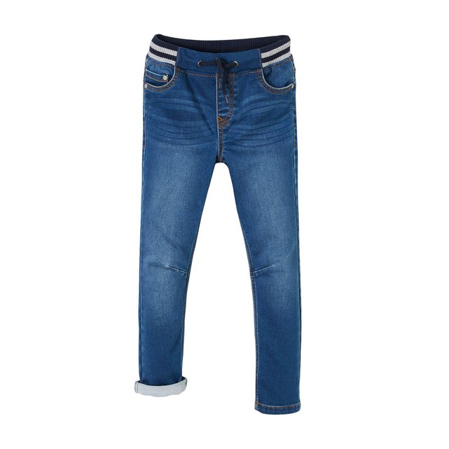 Pantalon droit en molleton effet denim Vertbaudet | La Redoute
