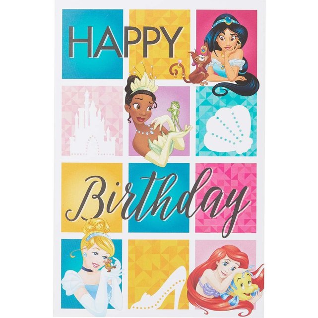 Carte Anniversaire Princesses Multicolore Draeger Paris La Redoute