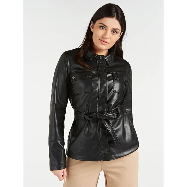 veste cuir guess femme