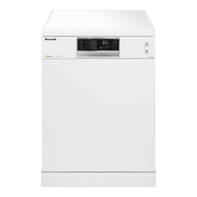 lave-vaisselle largeur 60 cm dfh14624w blanc brandt | la redoute