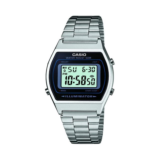 Montre Vintage Digital en Acier Noir Montre Vintage Digital en Acier Noir