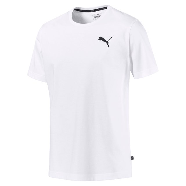 Printed short-sleeved t-shirt white 