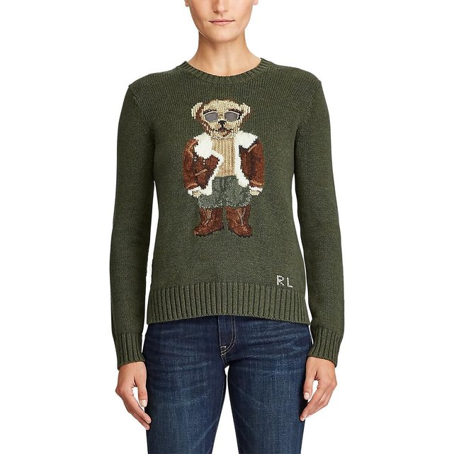 ralph lauren aviator bear sweater