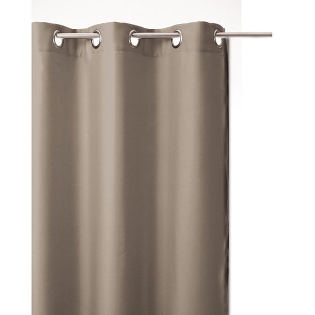 Rideau de salon occultant 8 illets - 140 x 260 cm - taupe ...