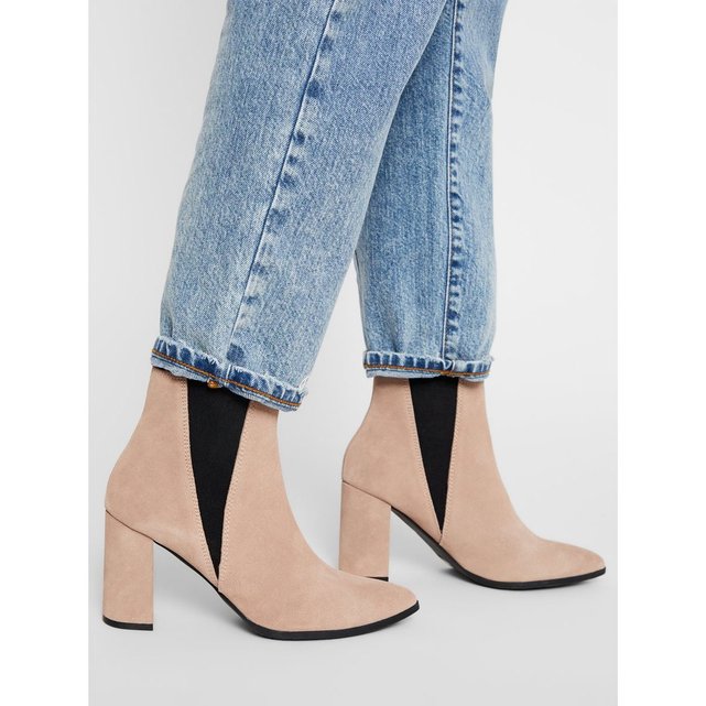bottes talon carre