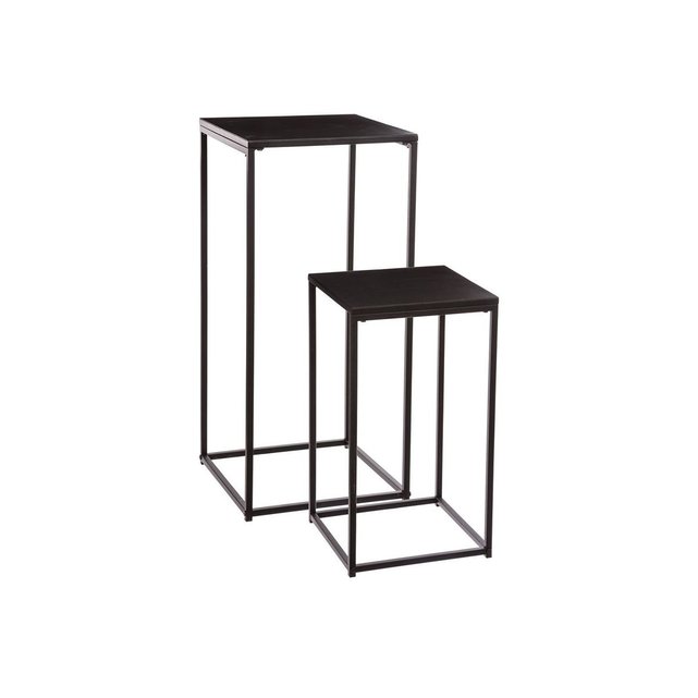 Duo de tables d appoint gota en m tal Couleur noir Atmosphera La