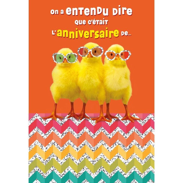 Carte Musicale Anniversaire Bon Anniversaire Orange Draeger Paris La Redoute