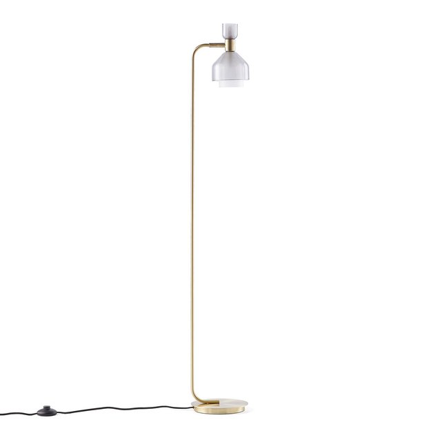 Lampadaire Laiton Et Verre Fume Amoris Verre Fume La Redoute Interieurs La Redoute