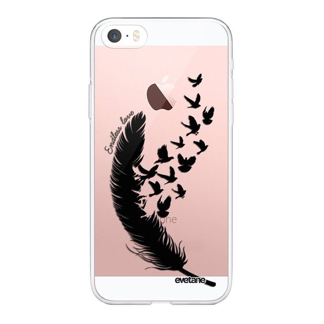 coque iphone 5 transparente avec plume coque iphone 5 transparente avec plume